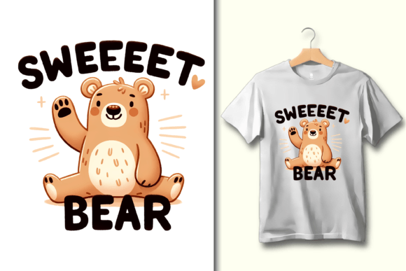 Download Sweet Bear Sublimation Design PNG Art - Sweet bear Collection