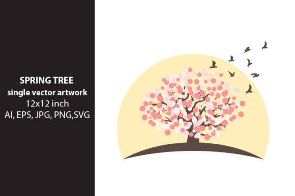Download Floral Tree, SINGLE VECTOR ARTWORK - Floral tree Collection