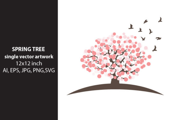 Download Floral Tree, SINGLE VECTOR ARTWORK - Floral tree Collection