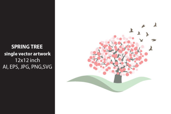 Download Floral Tree, SINGLE VECTOR ARTWORK - Floral tree Collection