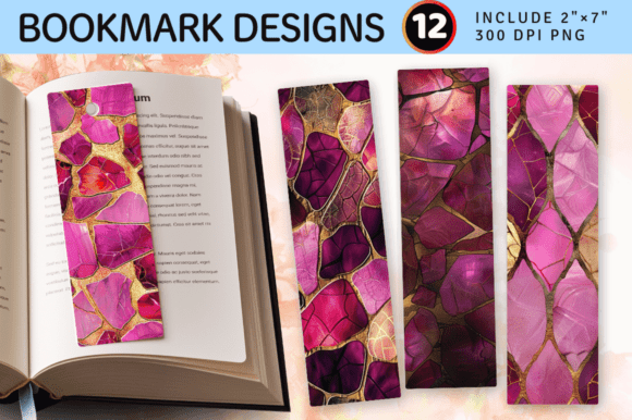 Download Magenta and Gold Stained Glass PNG Bookm - Premium Resources