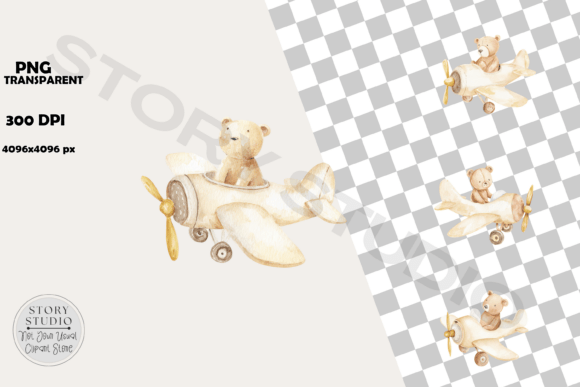 Download Sweet Bear Aviator Baby Shower Clipart - Sweet bear Collection