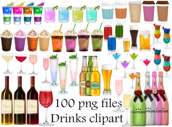 Download Drinks Clipart, Party Drink Clipart - Party drink Collection