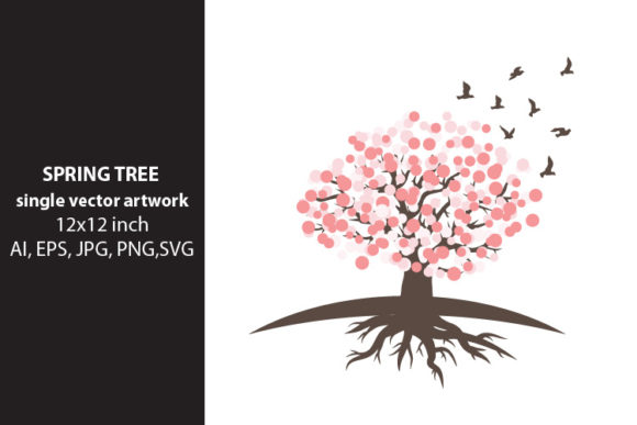 Download Floral Tree, SINGLE VECTOR ARTWORK - Floral tree Collection